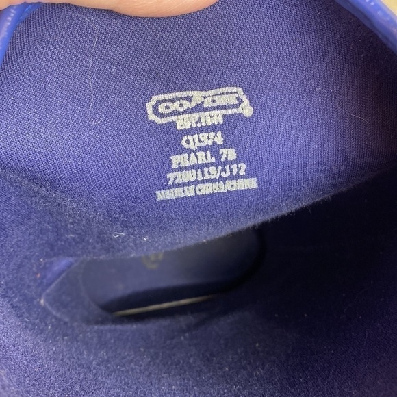 Coach Rain Boots Size 7 Pearl Poppy Floral Blue and Pink - Picture 10 of 11